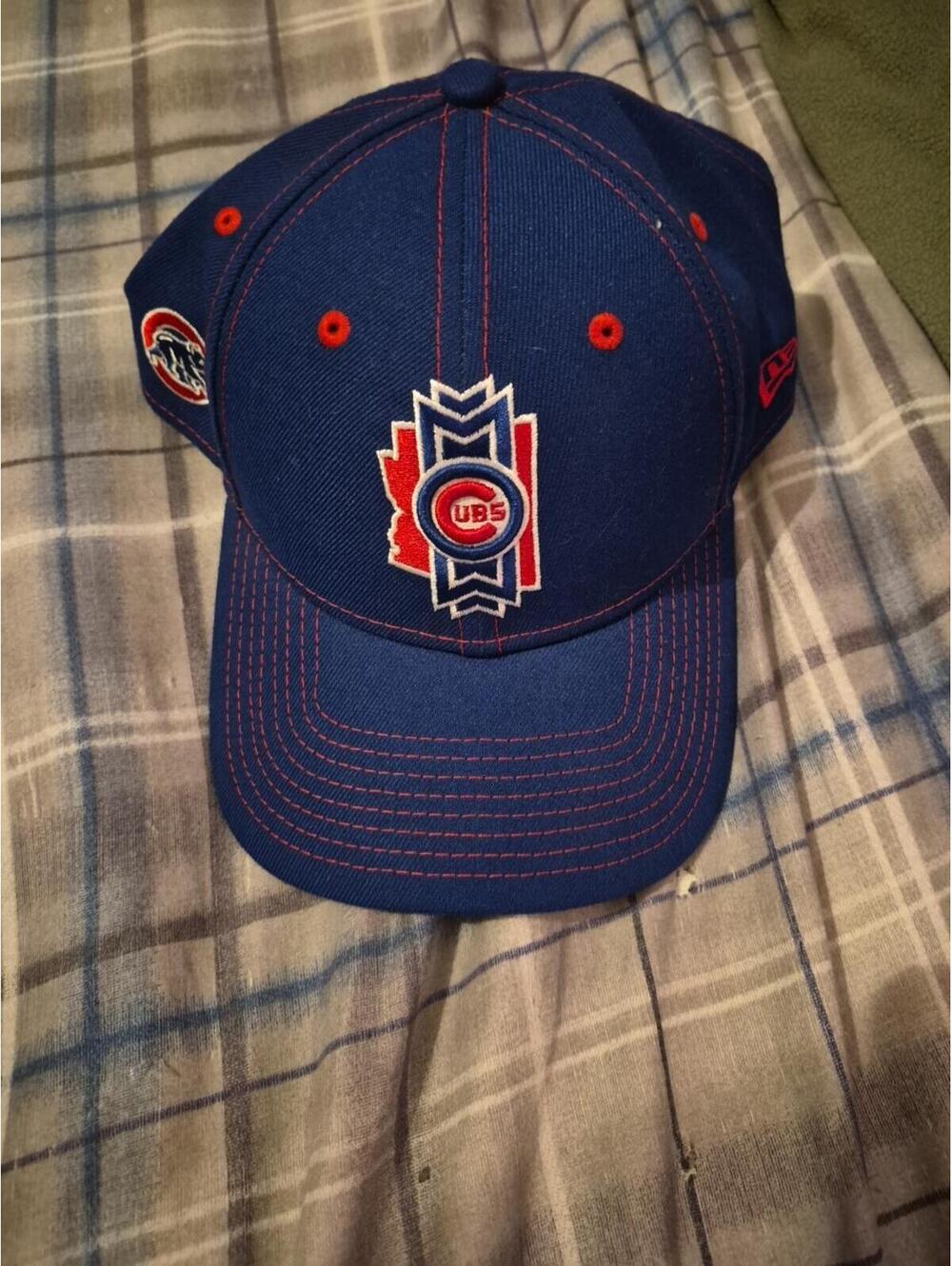 Chicago Cubs Hat Logo New Era 9FORTY MLB Baseball Blue Adjustable Dad Cap Vintag